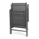 MULTIGARDEN Set sklopivih baštenskih stolica 4/1, siva - WR1652-4 GRAY