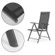 MULTIGARDEN Set sklopivih baštenskih stolica 4/1, siva - WR1652-4 GRAY