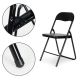 MODERNHOME Set od 6 sklopivih stolica black eco-leather - PJJBS0024-06