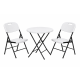 ePRO sklopivi baštenski SET sto Ø80 74cm + 2 stolice, metal-plastika - EP3027147
