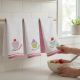 Set 6 kuhinjskih krpa Wafle, baby pink - VLK000109- baby pink