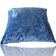 VIKTORIJA Ukrasna jastučnica 45x45cm shiny blue - VLK0000112-1-shinyblue