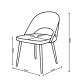 SILLA Trpezarijska Stolica Sienna Krem - EP3280377