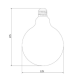 CERAMICA LUX Sijalica Edison E125 - 300329