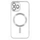 Silikonska futrola MagSafe za iPhone 15 Pro Max, srebrna - 1810024