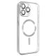Silikonska futrola MagSafe za iPhone 15 PRO, srebrna - 1810013