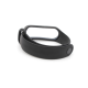 Silikonska narukvica za pametni sat Xiaomi Mi Band M3/ M4 crna - 610495
