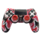 Silikonska zaštita za Joystick PS4 Tip2 crveno crna - 601166