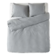 VIKTORIJA Jorganska navlaka + 2 jastučnice flanel light grey double - VLK000255-lightgrey
