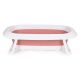 ECO TOYS Sklopiva kadica za kupanje bebe sa odvodom Cow, roze - HA-B31 PINK