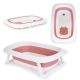 ECO TOYS Sklopiva kadica za kupanje bebe sa odvodom Cow, roze - HA-B31 PINK