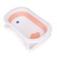 ECO TOYS Sklopiva kadica za kupanje bebe sa odvodom, roze - HA-B27 PINK