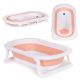 ECO TOYS Sklopiva kadica za kupanje bebe sa odvodom, roze - HA-B27 PINK