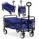 MULTIGARDEN Sklopiva kolica za plažu 48x90cm, plava - TC-005 BLUE