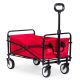 MULTIGARDEN Sklopiva kolica za plažu 48x90cm, crvena - TC-005 RED