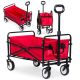 MULTIGARDEN Sklopiva kolica za plažu 48x90cm, crvena - TC-005 RED