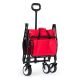 MULTIGARDEN Sklopiva kolica za plažu 48x90cm, crvena - TC-005 RED
