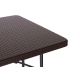 MODERNHOME Baštenski sklopivi set sto 180cm sa klupama Ratan, braon - RZK80B2PCSRBK18