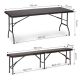 MODERNHOME Baštenski sklopivi set sto 180cm sa klupama Ratan, braon - RZK80B2PCSRBK18