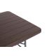 MODERNHOME Baštenski sklopivi set sto 180cm sa dve klupe, braon - SZK180B2PCBK180