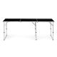 MODERNHOME Sklopivi sto za kampovanje 180x60cm, crna - GB030-180 BLACK