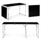 MODERNHOME Sklopivi sto za kampovanje 180x60cm, crna - GB030-180 BLACK