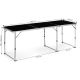 MODERNHOME Sklopivi sto za kampovanje 180x60cm, crna - GB030-180 BLACK