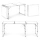 MODERNHOME Sklopivi sto za kampovanje 180x60cm, bela - GB030-180 WHITE