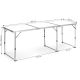 MODERNHOME Sklopivi sto za kampovanje 180x60cm, bela - GB030-180 WHITE