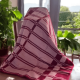 VIKTORIJA Ćebe 200x155cm Old Time Bordo/Bež boja - VLK000186-bordomix