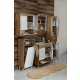CERAMICA LUX Tara Hrast vertikala 40x190 korpa - 300300