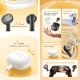 AWEI Bluetooth slušalice T87, crna - SL1543