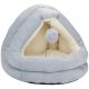 PET COMFORT Krevet za mačke sa visećom lopticom Sivo-Bež 42 × 40 × 38 cm - EP3174605