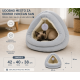 PET COMFORT Krevet za mačke sa visećom lopticom Sivo-Bež 42 × 40 × 38 cm - EP3174605