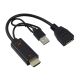Adapter HDMI M. na Displayport M. F. Konvertor H2DP-0 - 11-487