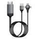 Konvertor 3u1 Type C/Lighting/Mik. na HDMI BT - 55-092