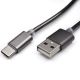VELTEH USB metalni kabl na tip c 1m CAB-k010 sivi - 101-39