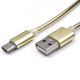 KETTZ Kabl CAB-K010 usb metalni TYPE C, 1m, zlatna - 101-40