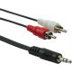 KETTZ Kabl Stereo 3.5mm na 2RCA, S2R-015, 1.5m - 105-00