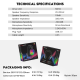 Slušalice Gaming Fantech HG29 Aurora 7.1 crne - 217304