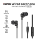 Slusalice REMAX Wired RW-105 3.5 mm crne - 202844