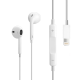 Slusalice sa adapterom za punjenje JH 201 za iPhone lightning bele - 204019
