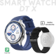 Smart Watch DT watch X srebrni  (kozna+silikonska narukvica) - 216180-1