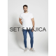 Mafimi Muška majica Set 5 kom, Bela - P-1056