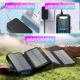 Solarni Power Bank 905-IE 20000 mAh sa LED lampom crni - 616399