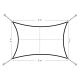 MULTIGARDEN Solarno kvadratno jedro za hlad 3x3m, siva - 19194G GRAY