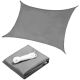 MODERNHOME Solarno kvadtratno jedro za hlad 5x5m, siva - 19196G GRAY