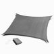MODERNHOME Solarno kvadtratno jedro za hlad 5x5m, siva - 19196G GRAY