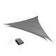 MODERNHOME Solarno trouglasto jedro za hlad 5x5x5m, siva - 19192G GRAY