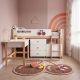 Kombinovani krevet KINDER HOME CHERRY sa radnim stolom, komodom, garderoberom i ramom za dušek - EP3228534